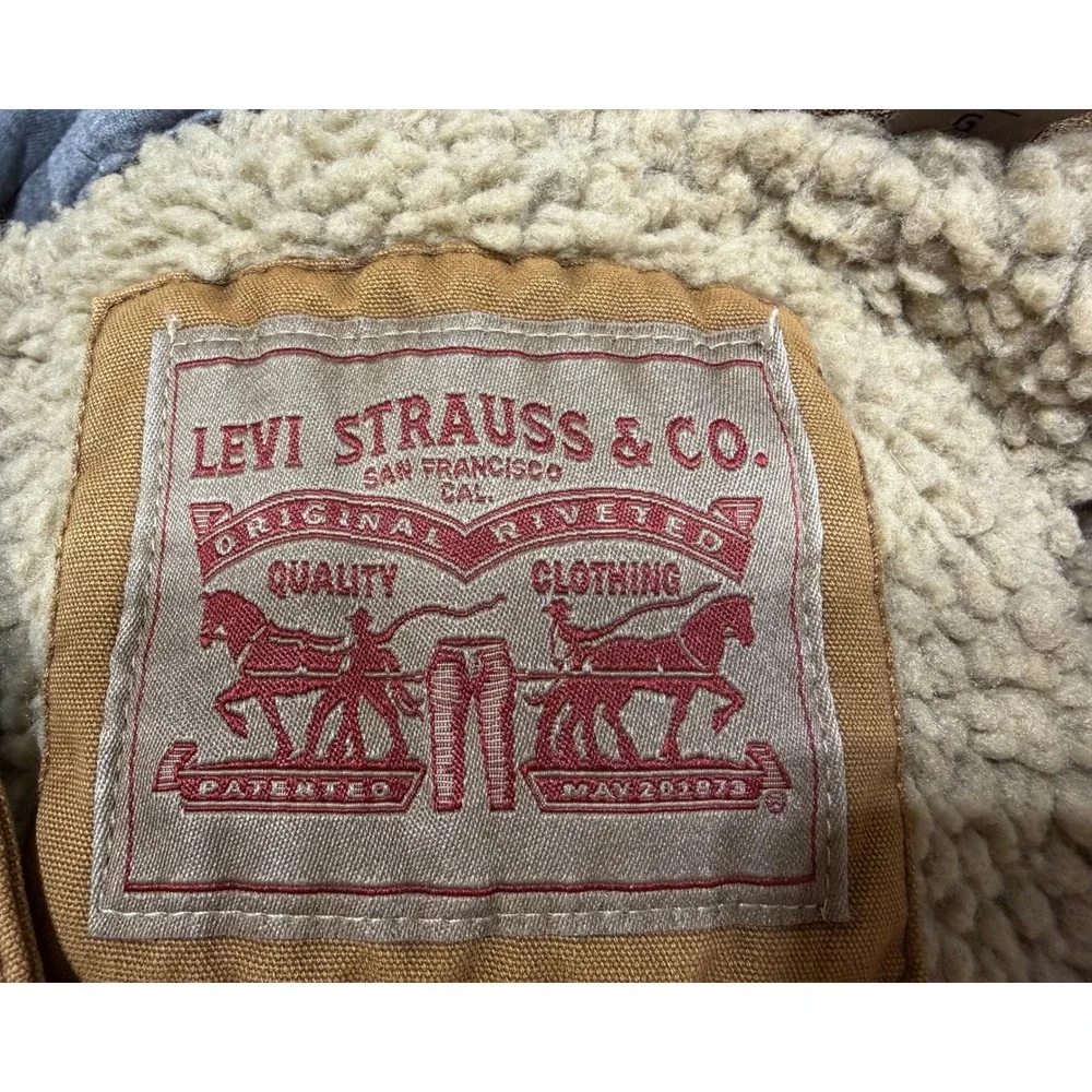 Levi's Men's‎ Washed Cotton Hooded Jacket Size Large
